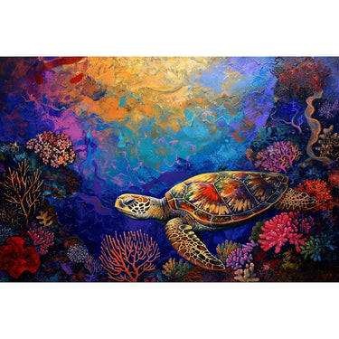 Turtle Oil Canvas